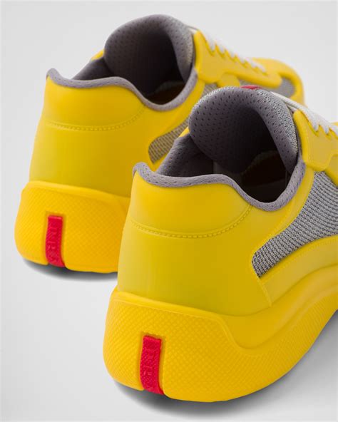 yellow prada sneakers